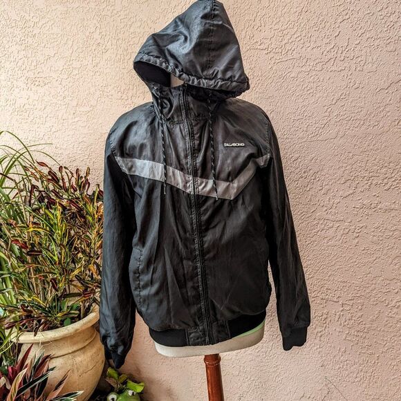 NWOT   Billabong Graphic Logo Women's Zip-Up Hooded Jacket  Sz M - Picture 1 of 10